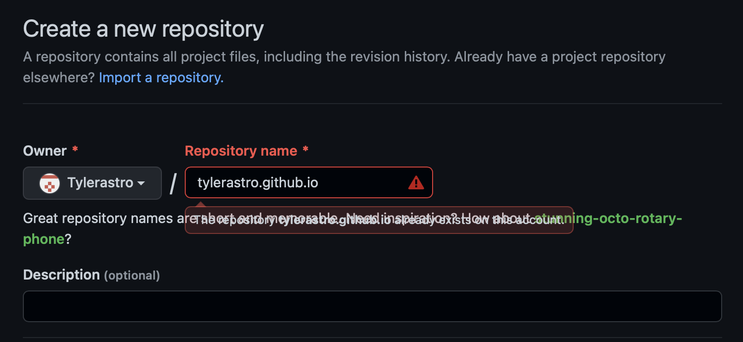 Create your repository